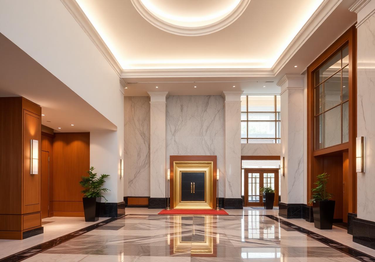 Hall de edificio administrado